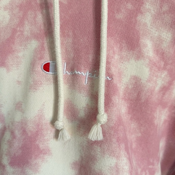 Urban Outfitters Pink UO champion tie dye hoodie sweatshirt oversized small - Picture 7 of 8